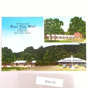 Vintage Buena Vista Hotel Virginia Postcard 1950s Blue Ridge Parkway